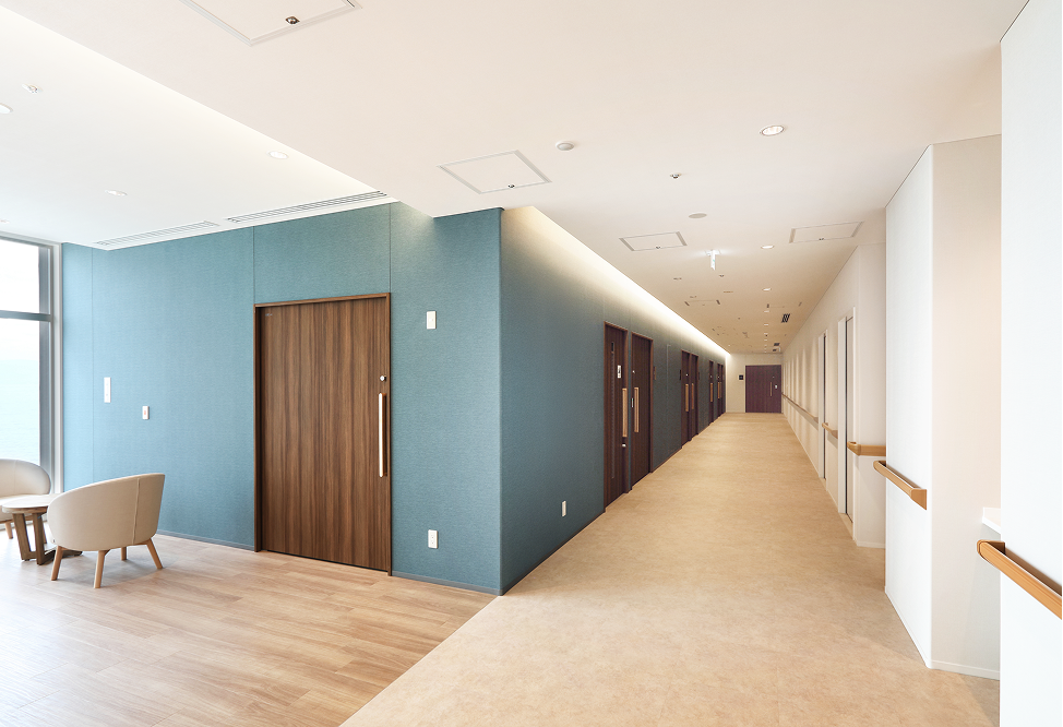 凪の音ホスピタルでのストレスケア入院の際の廊下の画像です。